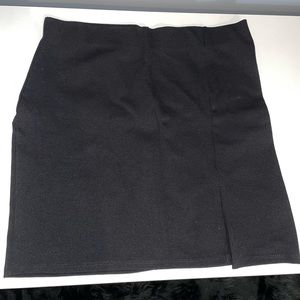 Black mini skirt